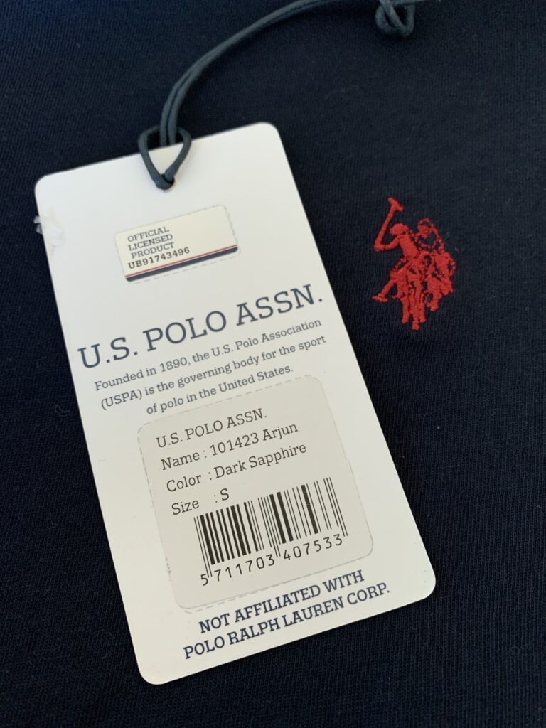 U.S. Polo Assn. Poloshirt Etikett.